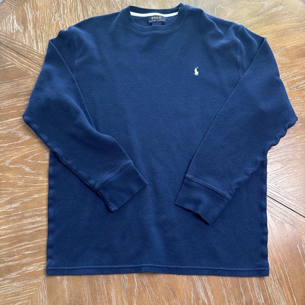 Polo by Ralph Lauren Men's Navy shirt long sleeve